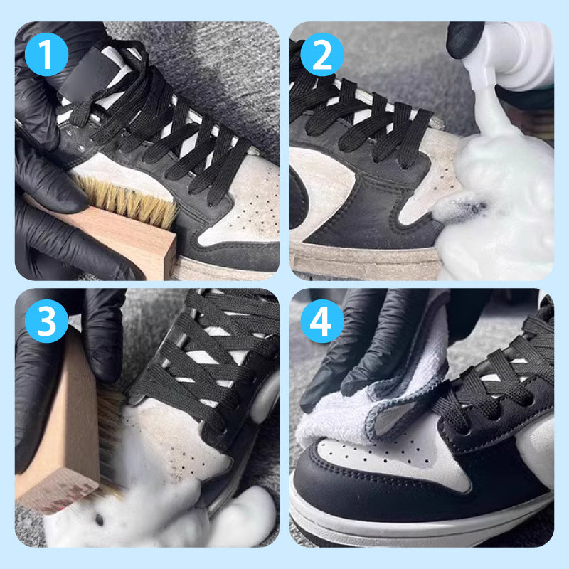 Nettoyant multifonctionnel efficace et doux pour chaussures