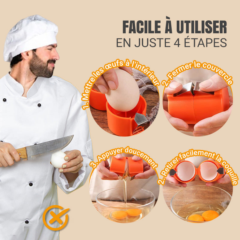 Outil de Casse-Œufs pour Œufs Crus