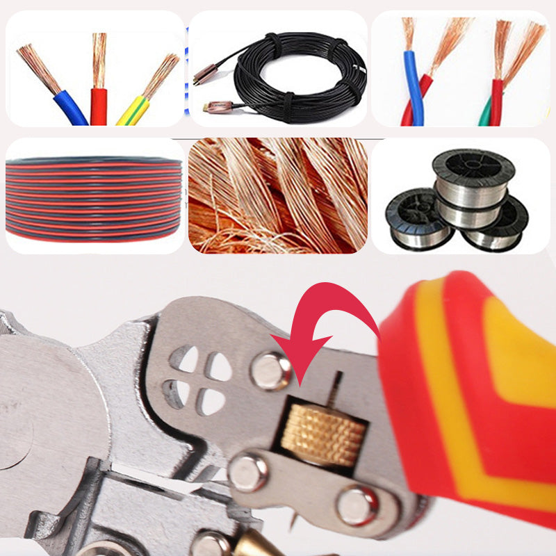 Pince à dénuder polyvalente avec mesure de l'électricité