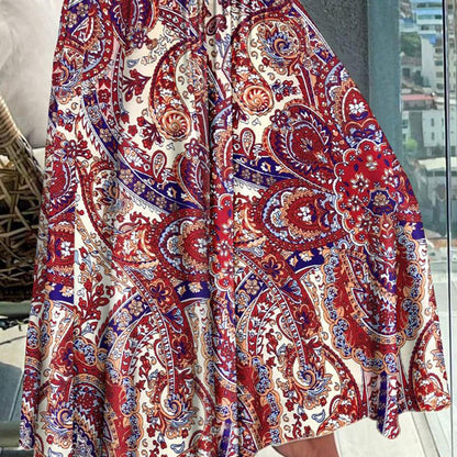🔥Vente à chaud 49% de réduction🔥👚Jupe Décontractées à Taille Haute avec Imprimé Floral à la Mode pour Femmes