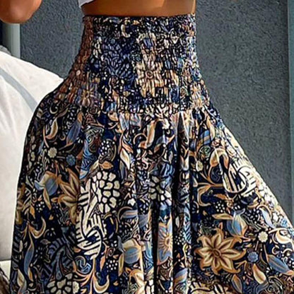 🔥Vente à chaud 49% de réduction🔥👚Jupe Décontractées à Taille Haute avec Imprimé Floral à la Mode pour Femmes
