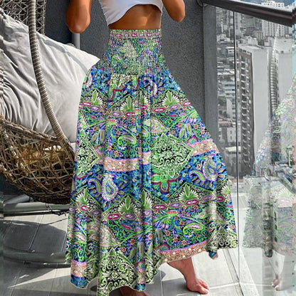 🔥Vente à chaud 49% de réduction🔥👚Jupe Décontractées à Taille Haute avec Imprimé Floral à la Mode pour Femmes