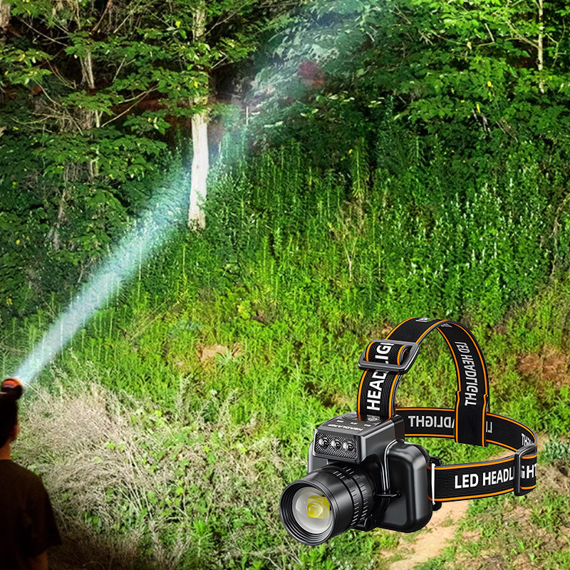 Lampe frontale puissante à durée de vie ultra longue