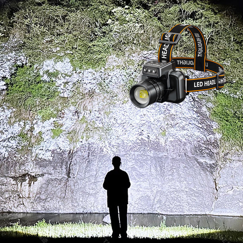 Lampe frontale puissante à durée de vie ultra longue