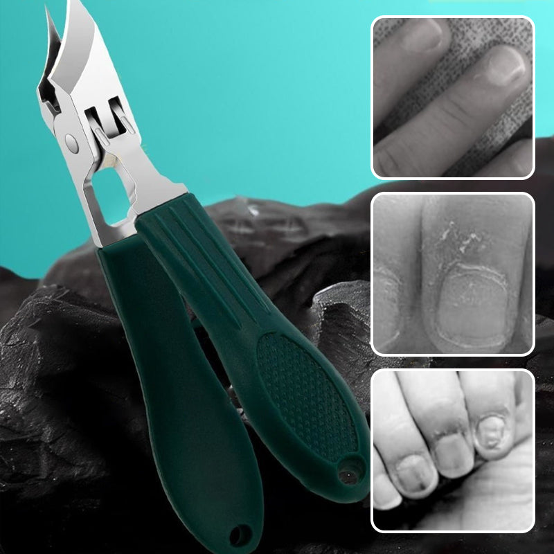 🔥Soins des ongles professionnels💕 Set de 3 pièces de coupe-ongles à bord incliné 25° anti-éclaboussures