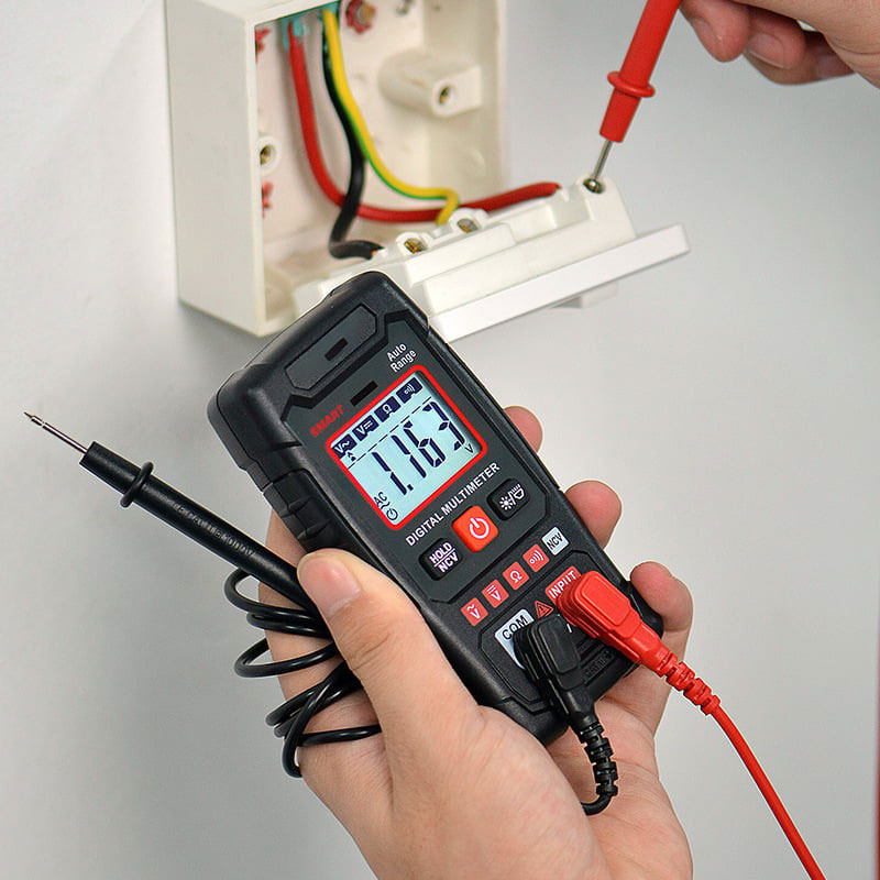 🏆50% de réduction pour une durée limitée🔧⚡️ Multimètre intelligent anti-brûlure ! Outil de mesure sans faille de la taille d'une paume de main, avec une gamme automatique de 4000 points ✨