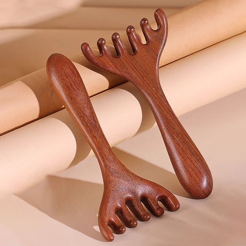 Peigne de massage méridien à six griffe