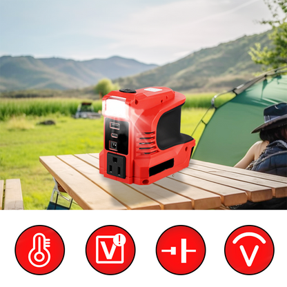 🔌【Banque d'énergie intelligente】Mini convertisseur DC/AC - 300W powerbank portable ! ⚡ Convient pour les voitures, les camping-cars, l'utilisation en extérieur et les maisons d'été