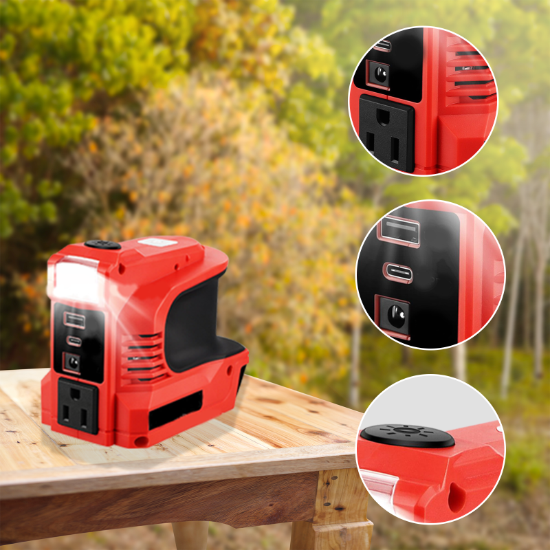 🔌【Banque d'énergie intelligente】Mini convertisseur DC/AC - 300W powerbank portable ! ⚡ Convient pour les voitures, les camping-cars, l'utilisation en extérieur et les maisons d'été