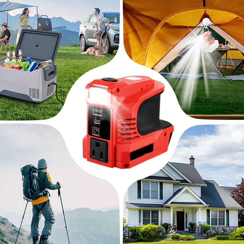 🔌【Banque d'énergie intelligente】Mini convertisseur DC/AC - 300W powerbank portable ! ⚡ Convient pour les voitures, les camping-cars, l'utilisation en extérieur et les maisons d'été