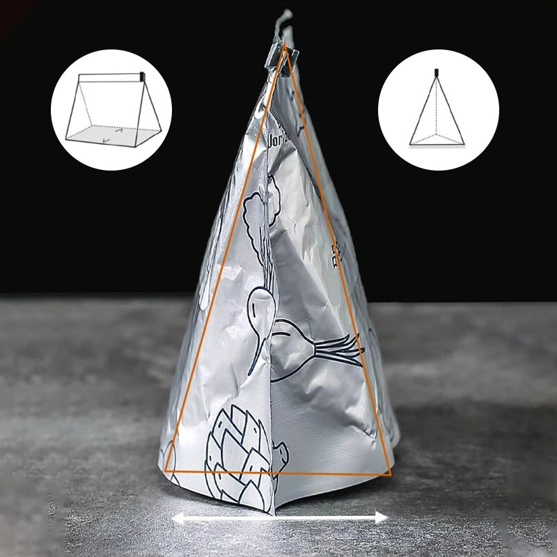 🥢Sac de Conservation en Aluminium Reutilisable et Fermable🌍Parfait pour Stocker et Protéger Vos Aliments!