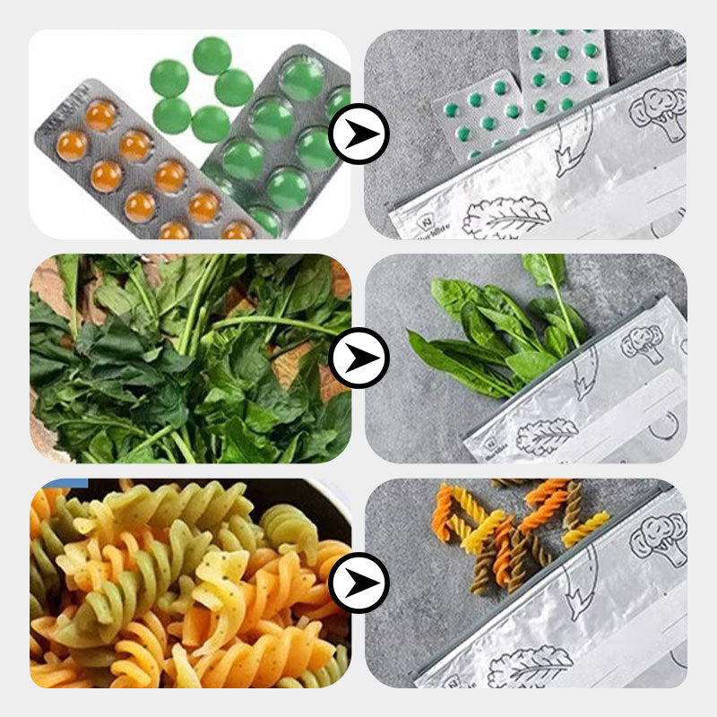 🥢Sac de Conservation en Aluminium Reutilisable et Fermable🌍Parfait pour Stocker et Protéger Vos Aliments!