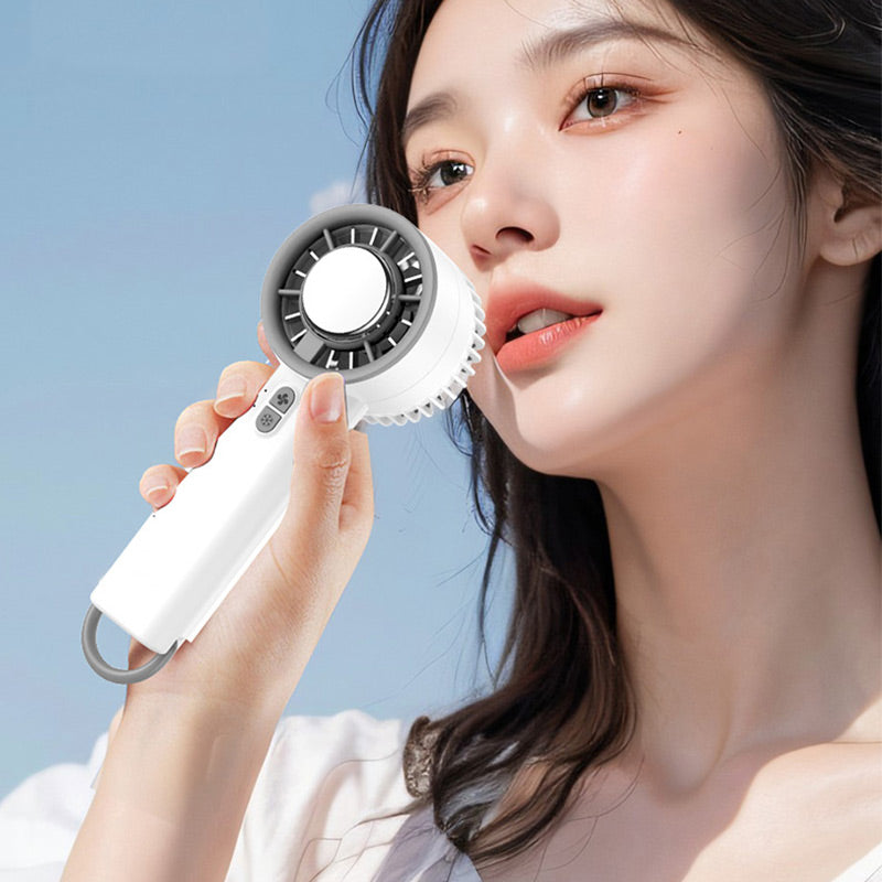❄️🌀 Prix réduit de moitié ! Mini ventilateur portatif avec refroidissement par glace — Fraîcheur instantanée partout où vous allez 🌬️✨