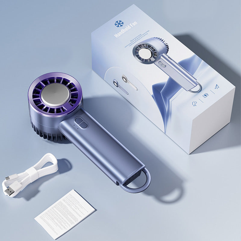❄️🌀 Prix réduit de moitié ! Mini ventilateur portatif avec refroidissement par glace — Fraîcheur instantanée partout où vous allez 🌬️✨