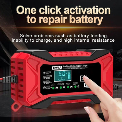 🛵🔋Chargeur de batterie intelligent pour voiture et moto