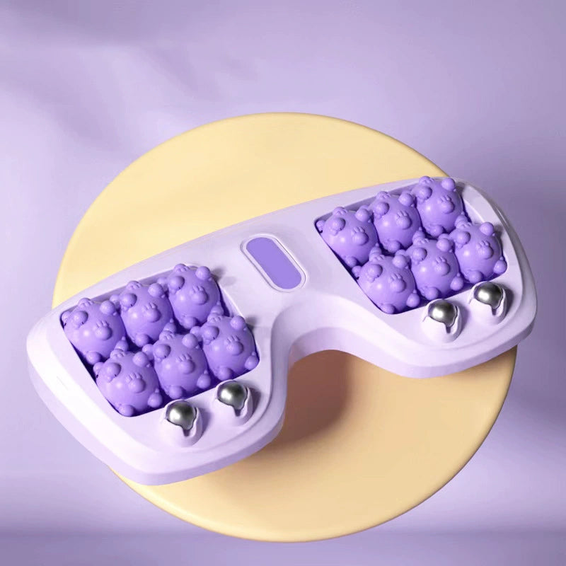 Rouleau de massage portable double pour les pieds
