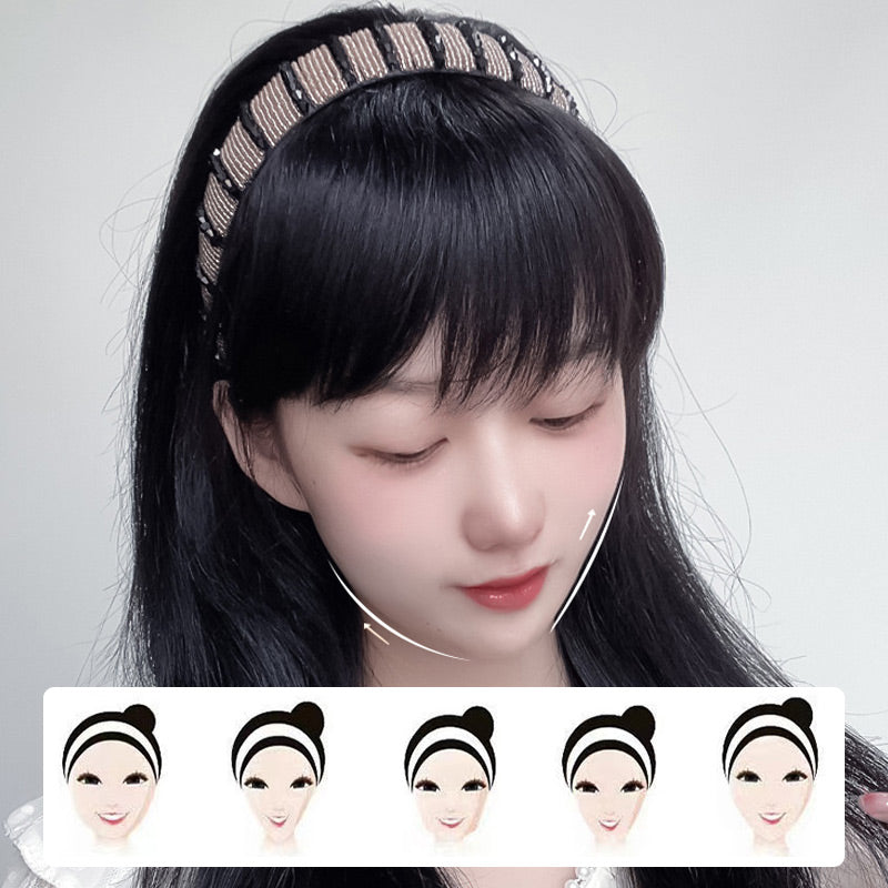 Frange de cheveux artificiels avec bandeau